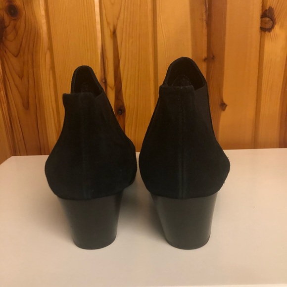 AQUATALIA made in Italy size black short ankle boots / booties leather 10 - Picture 5 of 14